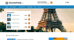 Desktop Screenshot of busreisparijs.net